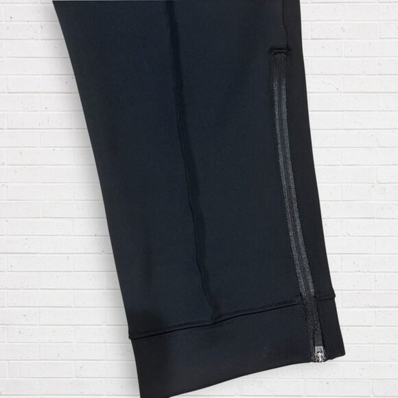 NIKE NikeCourt Dri-FIT Black Heritage Tennis Knit Sport Slim Fit Athletic Pants - Picture 2 of 14